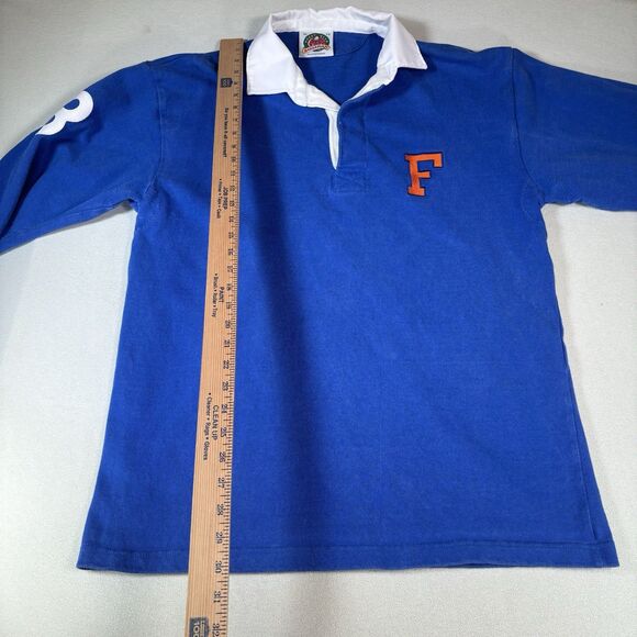 Vintage Florida Gators Rugby Shirt Mens XL Blue Heavy Cotton Barbarian Rugby - Picture 11 of 11